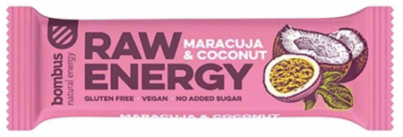 RAW ENERGY bar fructul pasiunii și nucă de cocos NON-GRADE. 50 g